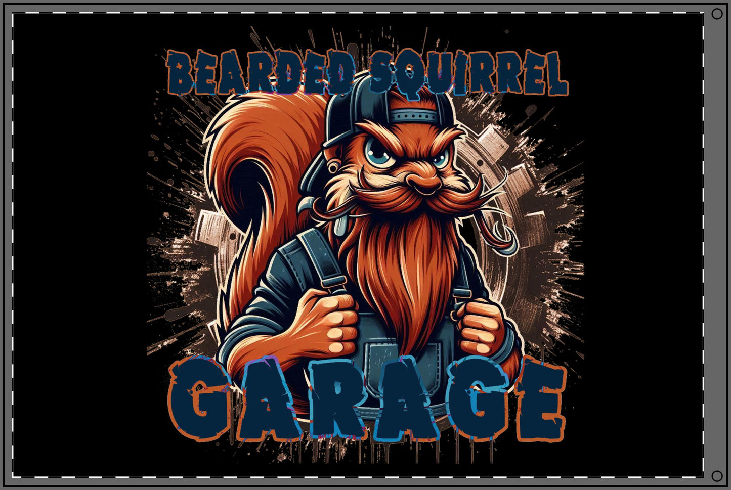 Bearded Squirrel Flag