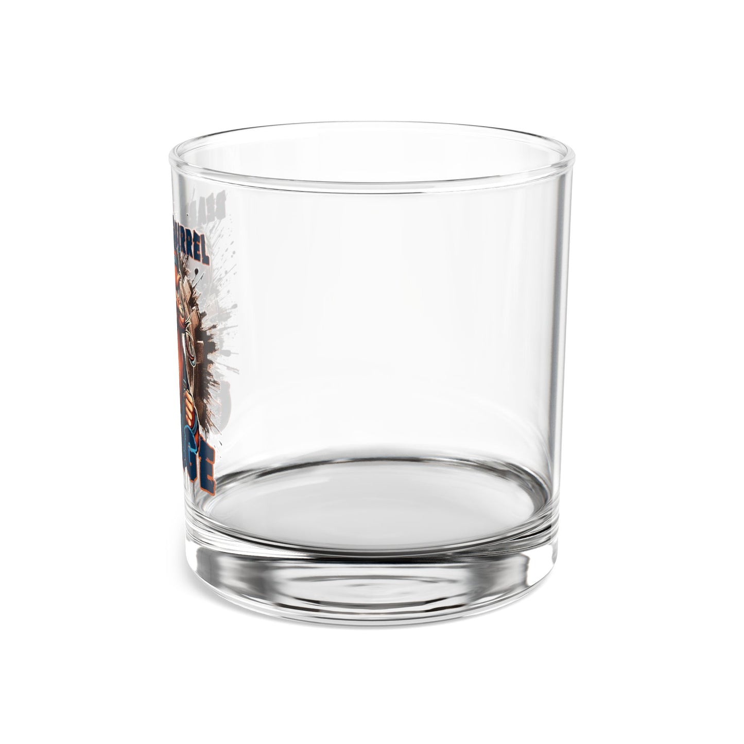 Bearded Squirrel Rocks Glass, 10oz